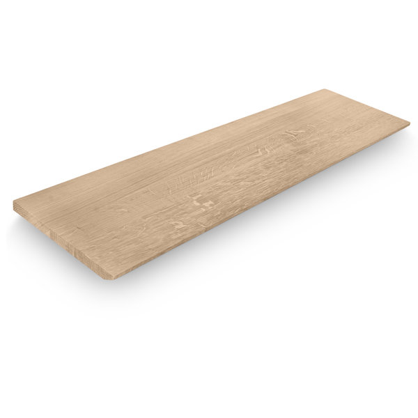  Eiken wandplank zwevend - VERJONGD - 3 cm dik (1-laag) - foutvrij eikenhout