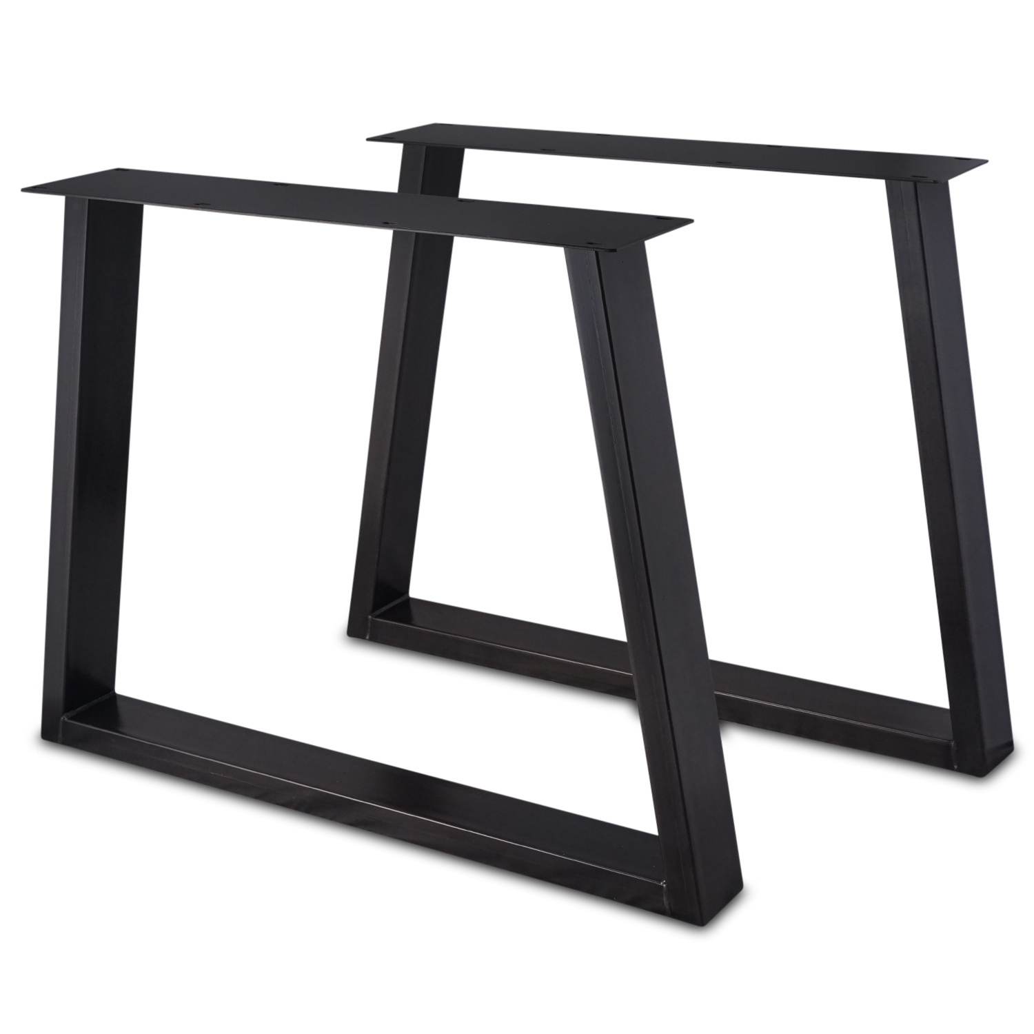 rukken Digitaal schilder Stalen Trapeze tafelpoten SLANK 2x10 - 78 breed, 72 hoog - EIKENvakman |  EIKENvakman