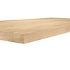 Eiken tafelblad op maat - 4 cm dik (2 laags) - rustiek Europees eikenhout - verlijmd kd 8-12% - 50-120x50-350 cm