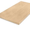 Eiken tafelblad op maat - 6 cm dik (3 laags) - foutvrij Europees eikenhout - verlijmd kd 8-12% - 50-120x50-260 cm
