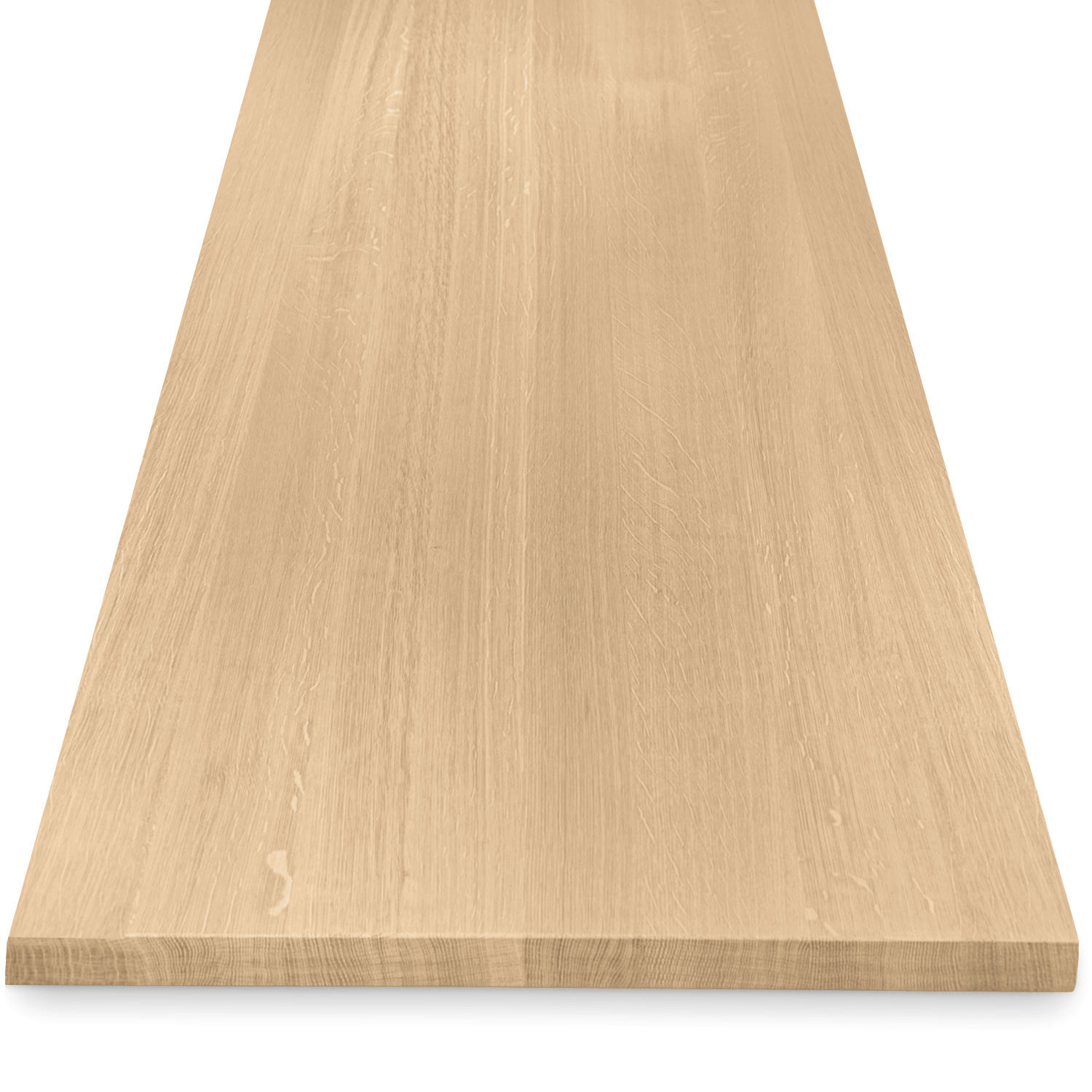  Eiken tafelblad op maat - 4 cm dik (1-laag) - foutvrij Europees eikenhout - verlijmd kd 8-12% - 50-120x50-350 cm
