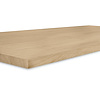 Eiken blad - fijnbezaagd look - op maat - 2 cm dik - foutvrij eikenhout (A/B) - verlijmd, smalle lamel - 20 mm