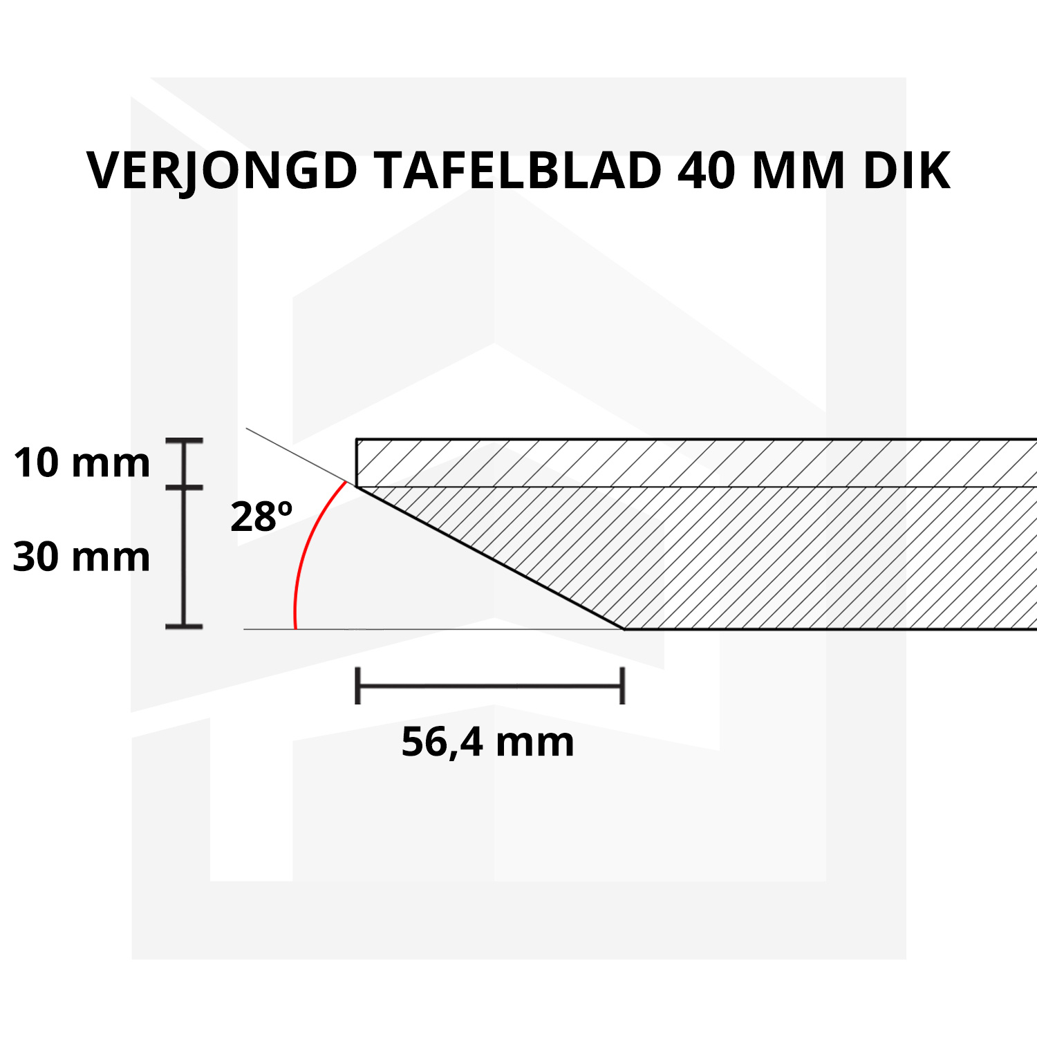  Eiken wandplank zwevend - VERJONGDE RAND - op maat - 4 cm dik (1-laag) - rustiek - voorgeboord inclusief (blinde) bevestigingsbeugels - verlijmd Europees eikenhout rustiek - kd 8-12% - 15-27x50-300 cm