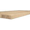 Eiken blad / paneel op maat - 4 cm dik (1-laag) - incl. uitsparing - Foutvrij Europees eikenhout - verlijmd kd 8-12% - 15-120x20-350 cm