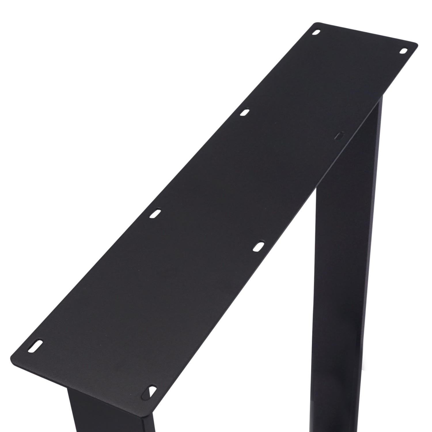  Stalen N-tafelpoten SLANK (SET) 2x10 cm - 67 cm breed - 72 cm hoog - N-poot GEPOEDERCOAT zwart