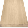 Eiken blad - op maat - 8 cm dik - 2-laags massief - foutvrij eikenhout (A/B) - verlijmd paneel, smalle lamel - 80 mm
