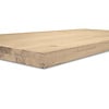 Eiken blad / paneel op maat - 4,6 cm dik (2-laags) - rustiek Europees eikenhout - verlijmd kd 8-12% - 15-120x20-300 cm