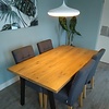 Eiken tafelblad op maat - 4,6 cm dik (2-laags) - rustiek Europees eikenhout - verlijmd kd 8-12% - 50-120x50-300 cm