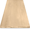 Eiken tafelblad - op maat - 4 cm dik - 2-laags rondom opgedikt - foutvrij eikenhout (A/B) - verlijmd, smalle lamel - 40 mm