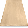 Eiken tafelblad op maat - OPGEDIKT - 5 cm dik (2-laags rondom) - foutvrij Europees eikenhout - verlijmd kd 8-12% - 50-120x50-300 cm