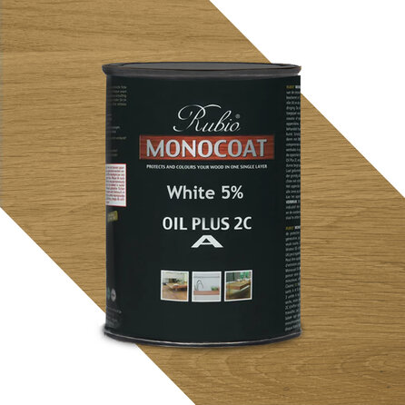 Rubio Monocoat olie - 1 liter - 1 (A) component - geschikt voor binnen