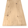 Eiken fineer blad - op maat - 4 cm dik - rustiek (B-kwaliteit) eikenhout dikfineer - verlijmde eikenfineer plaat / (meubel)paneel - 40 mm