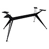 Stalen X-poten frame onderstel - zwart - 0,5 cm (hairpin, taps) - 90x190 cm - 72 cm hoog - tafelonderstel metaal / staal met zwarte coating