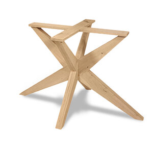 Eiken matrix onderstel - taps - 90x140 cm - 72 cm hoog
