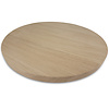 Rond eiken tafelblad op maat - 3 cm dik (1-laag) - Foutvrij Europees eikenhout - verlijmd kd 8-12% - diameter van 30 tot 180 cm