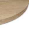 Rond eiken tafelblad op maat - 2 cm dik (1-laag) - Foutvrij Europees eikenhout - verlijmd kd 8-12% - diameter van 30 tot 180 cm