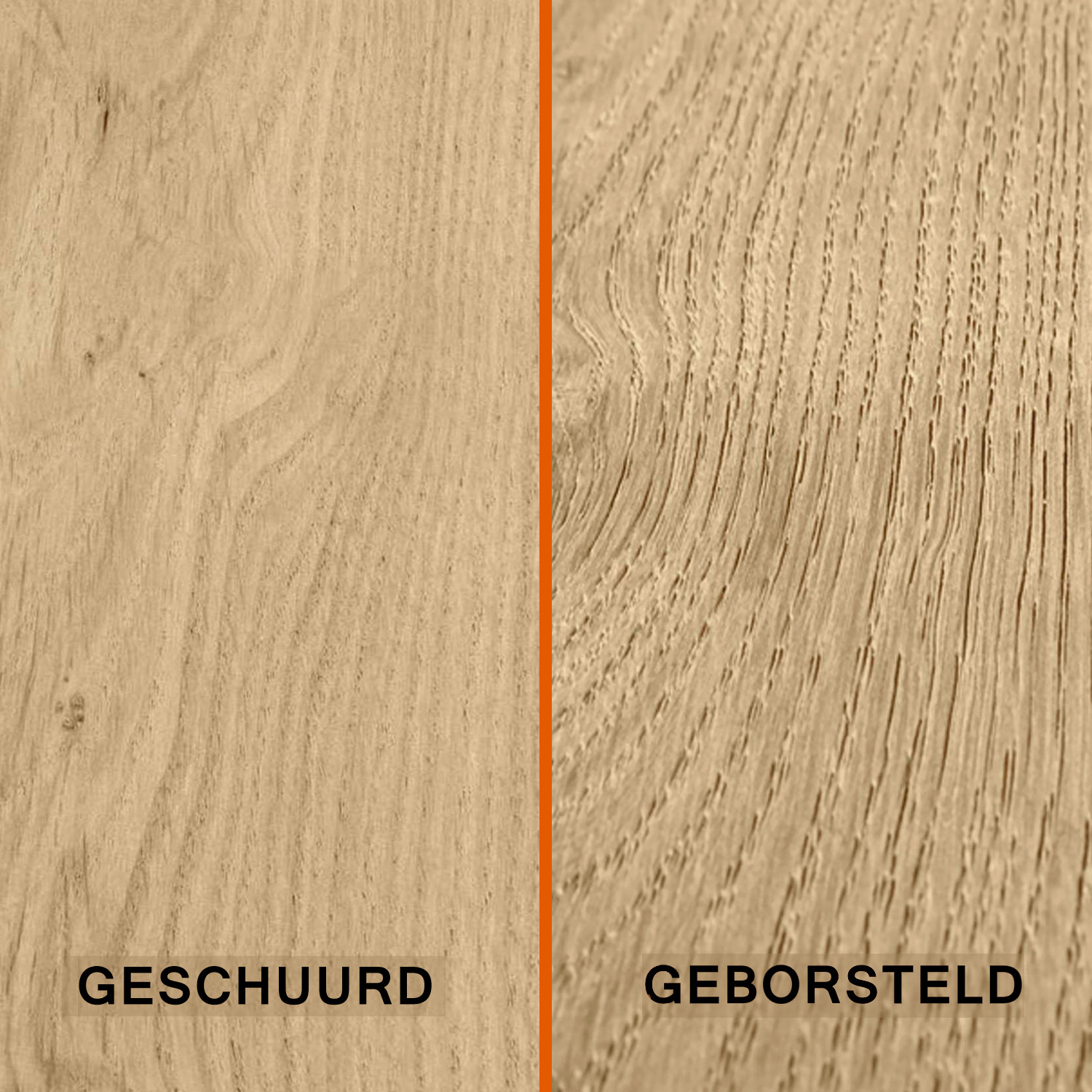  Eiken tafelblad op maat - 3 cm dik (1-laag) - rustiek Europees eikenhout - met brede lamellen (circa 14-20 cm) - verlijmd kd 8-12% - 40-117x80-300 cm