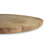 Ovaal eiken tafelblad - 2 cm dik (1-laag) - rustiek Europees eikenhout - tafelblad ellips / ovaal - kd 8-12%