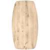 Deens ovaal eiken tafelblad - 2,7 cm dik (1-laag) - Diverse afmetingen - rustiek Europees eikenhout - met brede lamellen (circa 10-12 cm) - verlijmd kd 8-12%