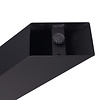 Stalen X-poten salontafel (SET) 8x8 cm - 59 cm breed - 41 cm hoog - X-salontafel / bijzettafel poten - GEPOEDERCOAT zwart