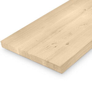Eiken blad - op maat - 4 cm - rustiek- brede lamel