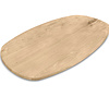 Deens ovaal eiken tafelblad - 4 cm dik (1-laag) - Diverse afmetingen - extra rustiek Europees eikenhout - met extra brede lamellen (circa 14-20 cm) - verlijmd kd 8-12%