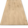 Eiken tafelblad - 2,5 cm dik (1-laag) - Diverse afmetingen - extra rustiek Europees eikenhout - met extra brede lamellen (circa 14-20 cm) - verlijmd kd 8-12%
