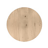 Rond eiken tafelblad op maat - 4 cm dik (1-laag) - extra rustiek Europees eikenhout - met extra brede lamellen (circa 14-20 cm)nhout - verlijmd kd 8-12% - diameter van 40 tot 117 cm