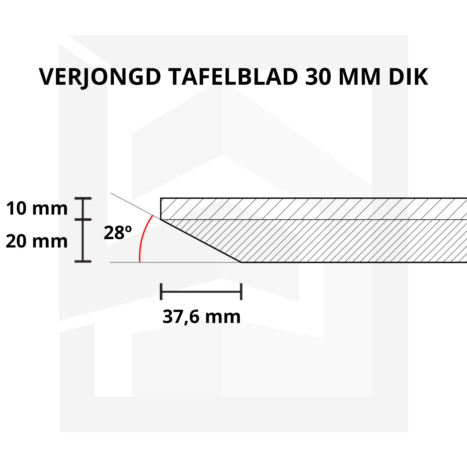 Eiken wandplank zwevend - VERJONGDE RAND - op maat - 2,7 cm dik (1-laag) - rustiek - voorgeboord inclusief (blinde) bevestigingsbeugels - verlijmd Europees eikenhout rustiek - kd 8-12% - 20-30x50-248 cm