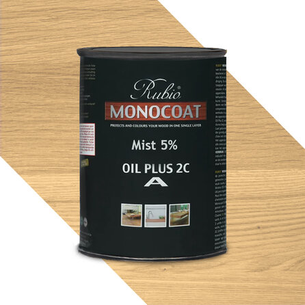 Rubio Monocoat olie - 1 liter - 1 (A) component - geschikt voor binnen