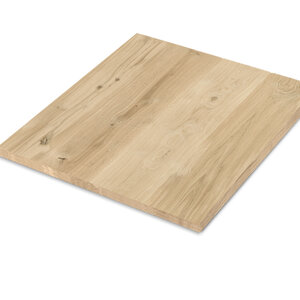 Eiken tafelblad - vierkant - op maat - 2,7 cm - rustiek - brede lamel