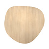 Eiken tafelblad - organisch / kiezel (rond) - 4 cm dik - foutvrij eikenhout (A/B) - verlijmd, brede lamel (9-12 cm) - 40 mm Eiken tafelblad - organisch / kiezel (rond) - 4 cm dik - foutvrij eikenhout (A/B) - verlijmd, brede lamel (9-12 cm) - 40 mm