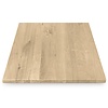Eiken tafelblad - vierkant - op maat - 3 cm dik - rustiek eikenhout (B/C) - verlijmd, smalle lamel - 30 mm Eiken tafelblad - vierkant - op maat - 3 cm dik - rustiek eikenhout (B/C) - verlijmd, smalle lamel - 30 mm