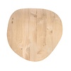 Eiken tafelblad - organisch / kiezel (rond) - 4 cm dik - rustiek eikenhout (B/C) - verlijmd, smalle lamel - 40 mm