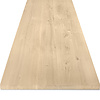 Eiken blad - inclusief uitsparing - op maat - 4 cm dik -rustiek eikenhout (B/C) - verlijmd, brede lamel (9-12 cm) - 40 mm