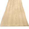 Eiken tafelblad - boomstam rand (CNC) - 4 cm dik - foutvrij eikenhout (A/B) - verlijmd, smalle lamel - 40 mm