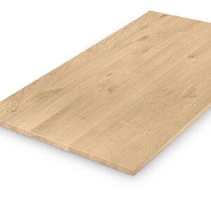Eiken tafelblad - 3 cm - rustiek