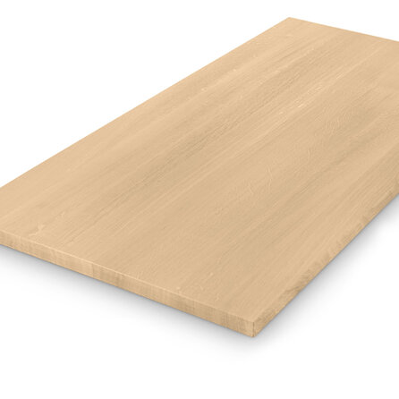 Eiken tafelblad - 4 cm dik - foutvrij eikenhout (A/B) - verlijmd, smalle lamel - 40 mm