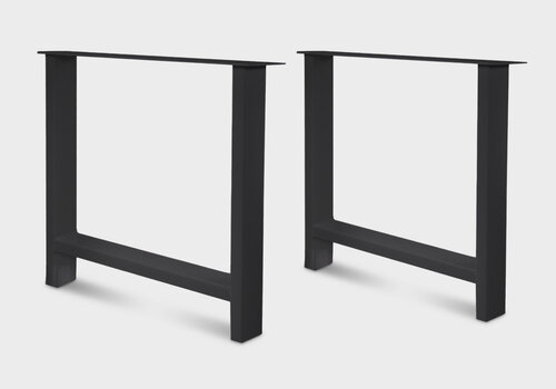 Sfeervolle H-poten - voor een tafel & salontafel - voordelig online bij EIKENvakman.nl - gerichte collectie H-tafelpoten van staal & eiken - snel in huis! 