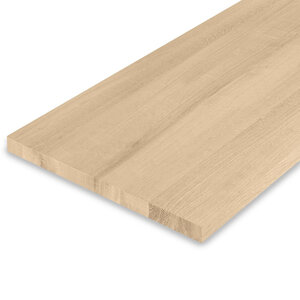Eiken blad - op maat - 4 cm - foutvrij - brede lamel