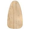 Eiken tafelblad - traan / druppel - 2,7 cm dik -rustiek eikenhout (B/C) - verlijmd, brede lamel (9-12 cm) - 27 mm