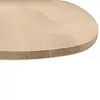 Eiken tafelblad - Deens ovaal - 3 cm dik - rustiek eikenhout (B/C) - verlijmd, smalle lamel - 30 mm