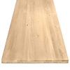 Eiken tafelblad - op maat - 4 cm dik - 2-laags massief - rustiek eikenhout (B/C) - verlijmd, smalle lamel - 40 mm