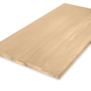Eiken tafelblad - op maat - 4 cm (2-laags) - foutvrij