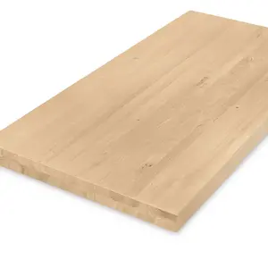 Eiken tafelblad - op maat - 6 cm (2-laags) - rustiek