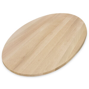 Eiken tafelblad - ovaal - 3 cm - foutvrij