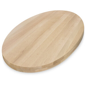 Eiken tafelblad - ovaal - 8 cm (2-laags) - foutvrij