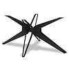 Stalen matrix onderstel - zwart - massief: 0,5 cm -  90x140 of 90x180 cm - hoogte: 72 cm - spinpoot tafelonderstel - gecoat metaal / staal