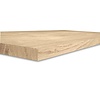 Eiken paneel - 4 cm dik - rustiek eikenhout (B/C) - verlijmd meubelpaneel / timmerpaneel, medium lamel - 40 mm