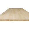 Eiken vingerlaspaneel - 2,6 cm dik - foutvrij eikenhout (A/B) - in lengtelas verlijmd meubelpaneel / timmerpaneel - 26 mm Eiken vingerlaspaneel - 2,6 cm dik - foutvrij eikenhout (A/B) - in lengtelas verlijmd meubelpaneel / timmerpaneel - 26 mm